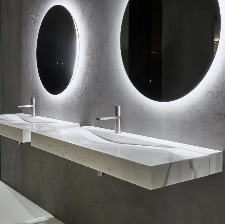 Умивальник підвісний Falper Wave120х48 см, Grey Stone (WP3 MI) - Фото 3